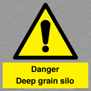 Danger Deep grain silo